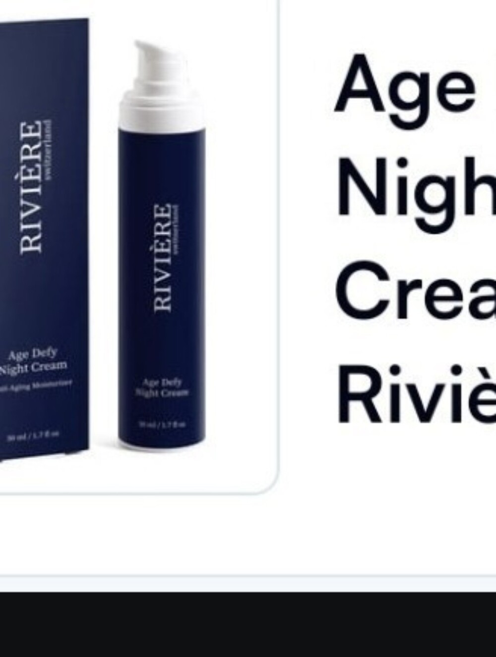 Age Defy Night Cream - Navy